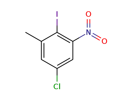 Molecular Structure of 1150617-61-0 (5-chloro-2-iodo-1-Methyl-3-nitrobenzene)
