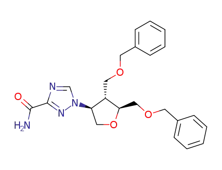 (2'R,3'S,4'R)-1-(2',3'-di-benzyloxymethyl-tetrahydrofuran-4'-yl)-3-aminocarbonyl-1,2,4-triazole