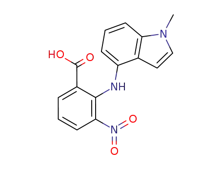 Benzoic acid, 2-[(1-methyl-1H-indol-4-yl)amino]-3-nitro-