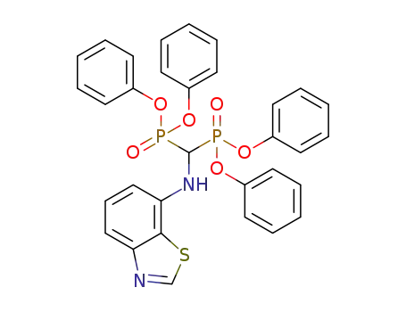 Molecular Structure of 1298094-98-0 (tetraphenyl (benzo[d]thiazol-7-ylamino)methylenediphosphonate)