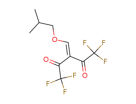 Molecular Structure of 128997-78-4 (2,4-Pentanedione,
1,1,1,5,5,5-hexafluoro-3-[(2-methylpropoxy)methylene]-)