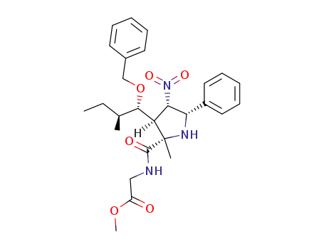 {[(2S,3S,4S,5S)-3-((1S,2S)-1-Benzyloxy-2-methyl-butyl)-2-methyl-4-nitro-5-phenyl-pyrrolidine-2-carbonyl]-amino}-acetic acid methyl ester