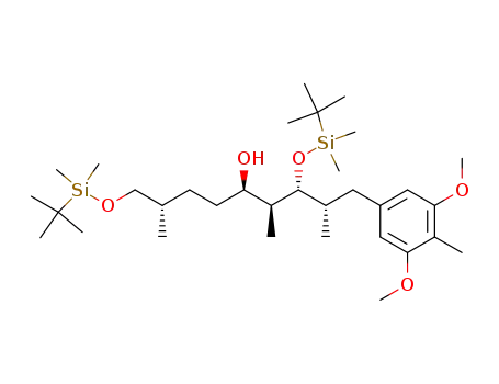 (2S,3R,4S,5R,8S)-3,9-Bis-(tert-butyl-dimethyl-silanyloxy)-1-(3,5-dimethoxy-4-methyl-phenyl)-2,4,8-trimethyl-nonan-5-ol