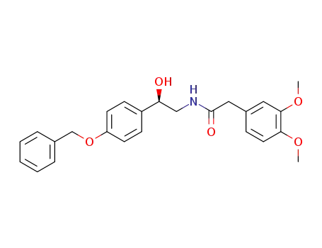 <i>N</i>-[2-(4-benzyloxy-phenyl)-2-hydroxy-ethyl]-2-(3,4-dimethoxy-phenyl)-acetamide