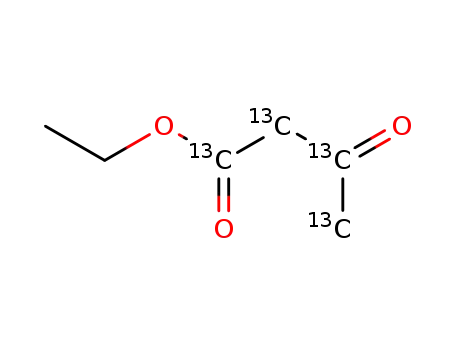 Molecular Structure of 84508-55-4 (Ethyl acetoacetate (1,2,3,4-13C4))
