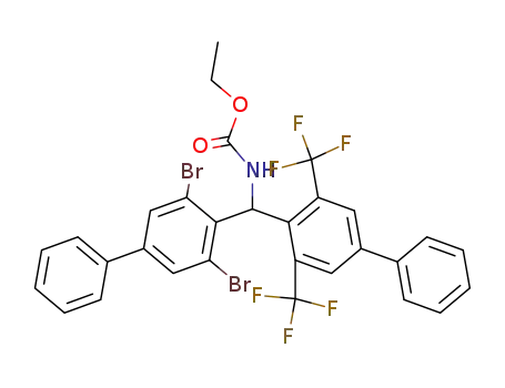 ethyl N-{(3,5-dibromobiphenyl-4-yl)[3,5-bis(trifluoromethyl)biphenyl-4-yl]methyl}carbamate