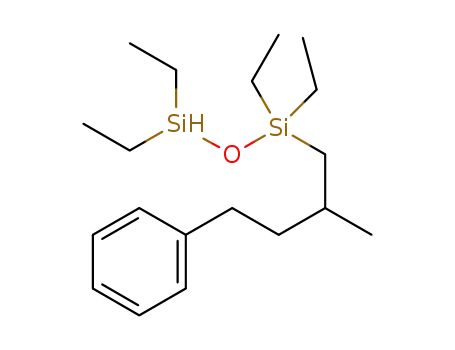 1,1-diethyl-1-(diethylsiloxy)-2-methyl-4-phenylbutyl silane