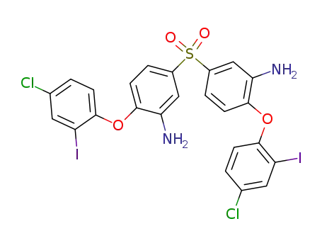 3-amino-4-(4-chloro-2-iodophenoxy)phenyl sulfone