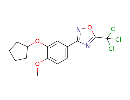 3-(3-cyclopentyloxy-4-methoxyphenyl)-5-(trichloromethyl)-1,2,4-oxadiazole