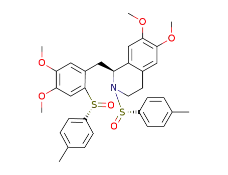 (1S)-1-[4,5-dimethoxy-2-[(R)-p-tolylsulfinyl]benzyl]-6,7-dimethoxy-2-((S)-p-tolylsulfinyl)-1,2,3,4-tetrahydroisoquinoline