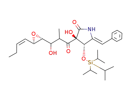 (3S,4S)-5-(Z)-benzylidene-3-((4R,5R)-(Z)-4,5-epoxy-3-hydroxy-2-methylnon-6-enoyl)-3-hydroxy-4-triisopropylsiloxypyrrolidin-2-one
