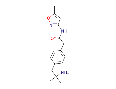 2-[4-(2-amino-2-methylpropyl)phenyl]-N-(5-methylisoxazol-3-yl)acetamide