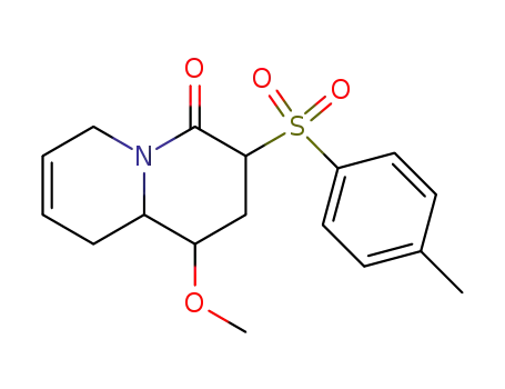 1-methoxy-3-(toluene-4-sulfonyl)-1,2,3,6,9,9a-hexahydroquinolizin-4-one