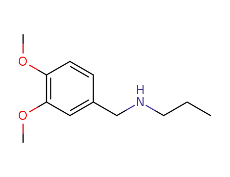 Molecular Structure of 807342-83-2 (N-(3,4-dimethoxybenzyl)propylamine)