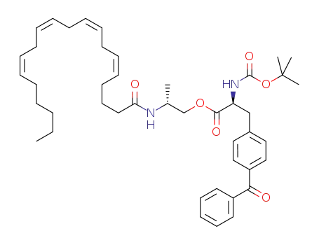(+)-{(2R)-2-[(5Z,8Z,11Z,14Z)-icosa-5,8,11,14-tetraenoylamino]propyl} (2S)-3-(4-benzoylphenyl)-2-[(tert-butoxycarbonyl)amino]propanoate
