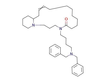 8-(4-dibenzylamino-butyl)-1,3,4,5,6,7,8,10,11,12,13,14,15,16,19,19a-hexadecahydro-2<i>H</i>-4a,8-diaza-benzocycloheptadecen-9-one