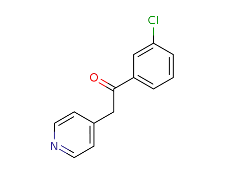 Molecular Structure of 125996-70-5 (Ethanone, 1-(3-chlorophenyl)-2-(4-pyridinyl)-)