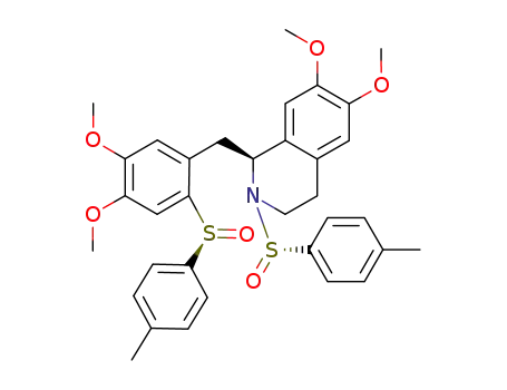 (1S)-1-[4,5-dimethoxy-2-[(S)-p-tolylsulfinyl]benzyl]-6,7-dimethoxy-2-((S)-p-tolylsulfinyl)-1,2,3,4-tetrahydroisoquinoline