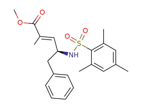 2-Pentenoic acid,
2-methyl-5-phenyl-4-[[(2,4,6-trimethylphenyl)sulfonyl]amino]-, methyl
ester, (2E,4S)-