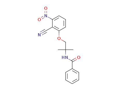 N-(1-(2-cyano-3-nitrophenoxy)-2-methylpropan-2-yl)benzamide
