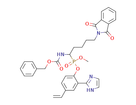 methyl, 2-(2'-imidazolyl)-4-ethenylphenyl (1-(N-benzyloxycarbonylamino)-5-phthalimido)pentylphosphonate