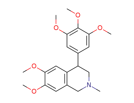 Molecular Structure of 1373052-00-6 (6,7-dimethoxy-4-(3,4,5-trimethoxyphenyl)-2-methyl-1,2,3,4-tetrahydroisoquinoline)