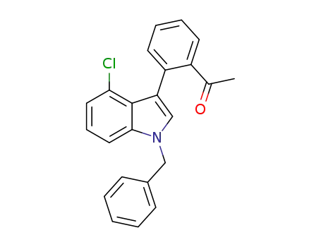 1-(2-(1-benzyl-4-chloroindol-3-yl)phenyl)ethanone
