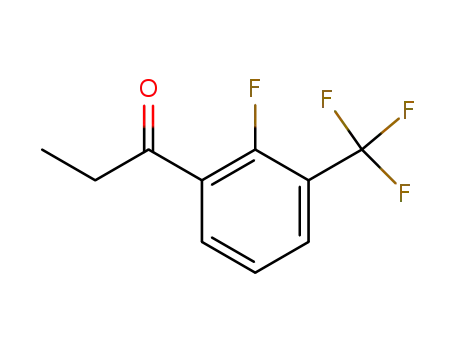 Molecular Structure of 207986-23-0 (2'-FLUORO-3'-(TRIFLUOROMETHYL)PROPIOPHENONE)
