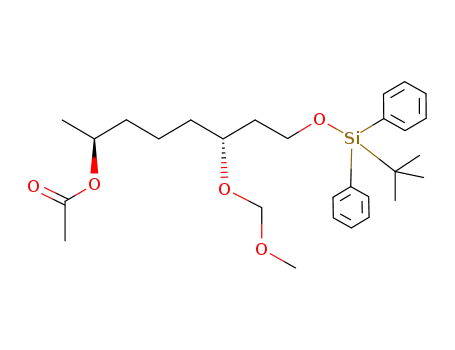 2-Octanol, 8-[[(1,1-dimethylethyl)diphenylsilyl]oxy]-6-(methoxymethoxy)-,
2-acetate, (2S,6R)-