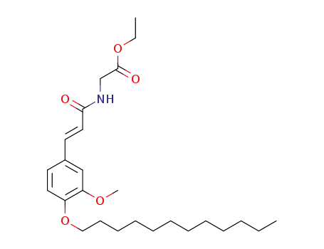 ethyl (E)-2-(3-(4-dodecyloxy-3-methoxyphenyl)acrylamido)acetate