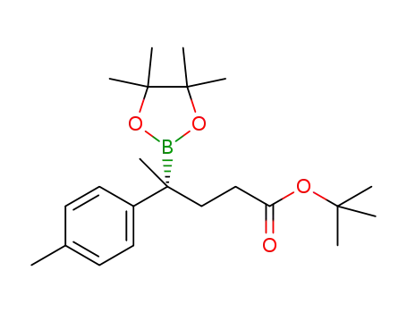(S)-tert-butyl 4-(4,4,5,5-tetramethyl-1,3,2-dioxaborolan-2-yl)-4-(4-methylphenyl)pentanoate