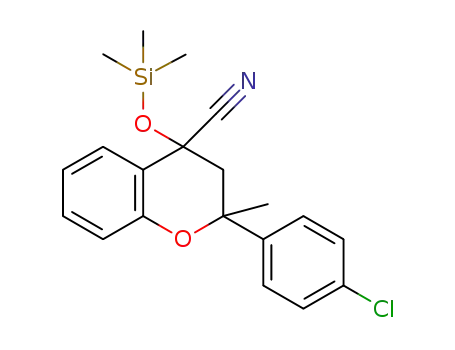 4-[(trimethylsilyl)oxy]-2-(4-chlorophenyl)-2-methyl-3,4-dihydro-2H-chromene-4-carbonitrile