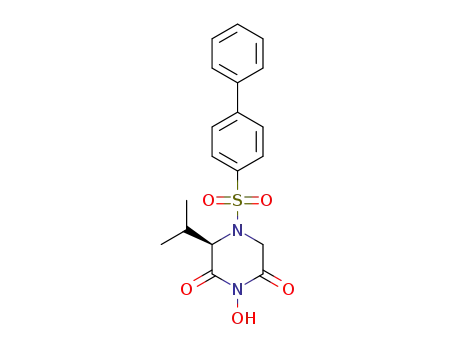 (R)-4-(biphenyl-4-ylsulfonyl)-1-hydroxy-3-isopropylpiperazine-2,6-dione
