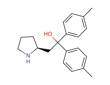Molecular Structure of 1178977-12-2 ((S)-1,1-bis(4-methylphenyl)-2-(pyrrolidin-2-yl)ethanol)