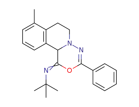 2-methyl-N-(8-methyl-3-phenyl-6,7-dihydro-[1,3,4]oxadiazino[5,4-a]isoquinolin-1(11bH)-ylidene)propan-2-amine