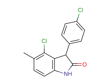 4-chloro-5-methyl-1,3-dihydro-3-(4-chlorophenyl)-indol-2-one