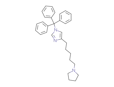 4-(5-pyrrolidin-1-ylpentyl)-1-trityl-1H-imidazole