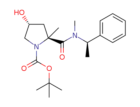 (2S,4R)-4-hydroxy-2-methyl-2-[(R)-methyl-(1-phenylethyl)carbamoyl]pyrrolidine-1-carboxylic acid tert-butyl ester