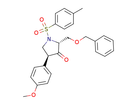 2-benzyloxymethyl-4-(4-methoxyphenyl)-1-(4-methylphenylsulfonyl)pyrrolidin-3-one