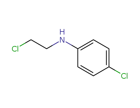 Molecular Structure of 74474-40-1 (Benzenamine, 4-chloro-N-(2-chloroethyl)-)