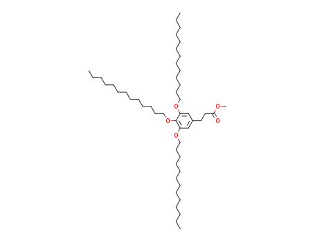 Molecular Structure of 1342314-02-6 (3-(3,4,5-tris-tridecyloxyphenyl)propionic acid methyl ester)