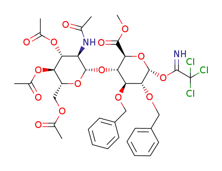 C<sub>37</sub>H<sub>43</sub>Cl<sub>3</sub>N<sub>2</sub>O<sub>15</sub>