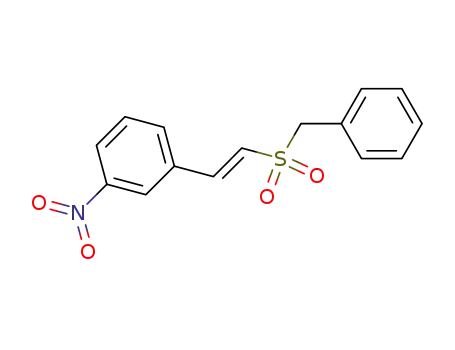 Benzene, 1-nitro-3-[2-[(phenylmethyl)sulfonyl]ethenyl]-