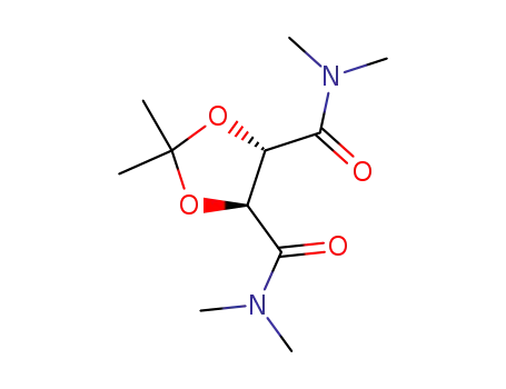 Molecular Structure of 111828-49-0 (S,S-N,N,N',N',2,2-hexaMethyl-1,3-Dioxolane-4,5-dicarboxaMide)