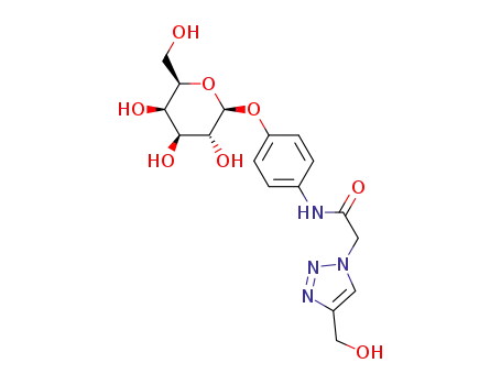 4-[(1,2,3-triazol-4-hydroxymethyl-1-yl)-acetamido]phenyl β-D-galactopyranoside