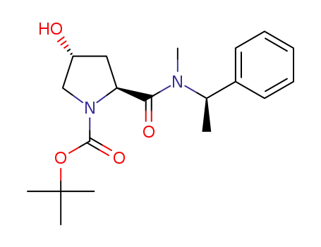 (2S,4R)-4-hydroxy-2-[(R)-methyl-(1-phenylethyl)carbamoyl]pyrrolidine-1-carboxylic acid tert-butyl ester