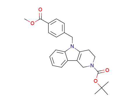 tert-butyl 5-(4-(methoxycarbonyl)benzyl)-3,4-dihydro-1H-pyrido[4,3-b]indole-2(5H)-carboxylate