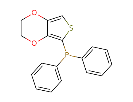 Molecular Structure of 853797-50-9 ((2,3-dihydrothieno[3,4-b][1,4]dioxin-5-yl)diphenylphosphine)
