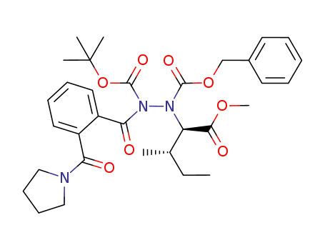 C<sub>32</sub>H<sub>41</sub>N<sub>3</sub>O<sub>8</sub>