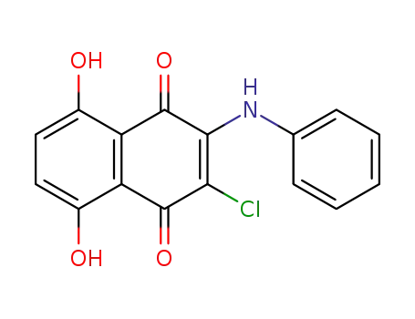 1,4-Naphthalenedione, 2-chloro-5,8-dihydroxy-3-(phenylamino)-